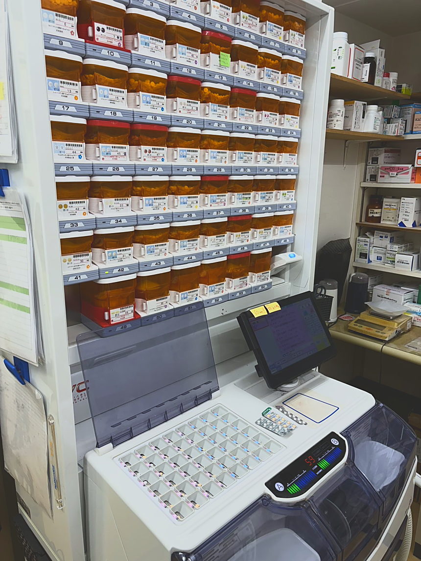 一包化に使用する分包機